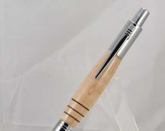 Vesper Click Pen with Chrome and Maple Body