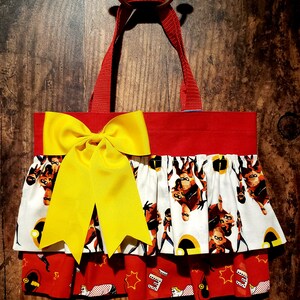 The Incredibles Inspired Ruffled Tote