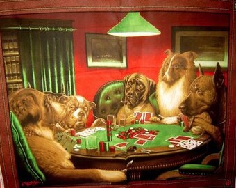 Dogs playing poker | Etsy