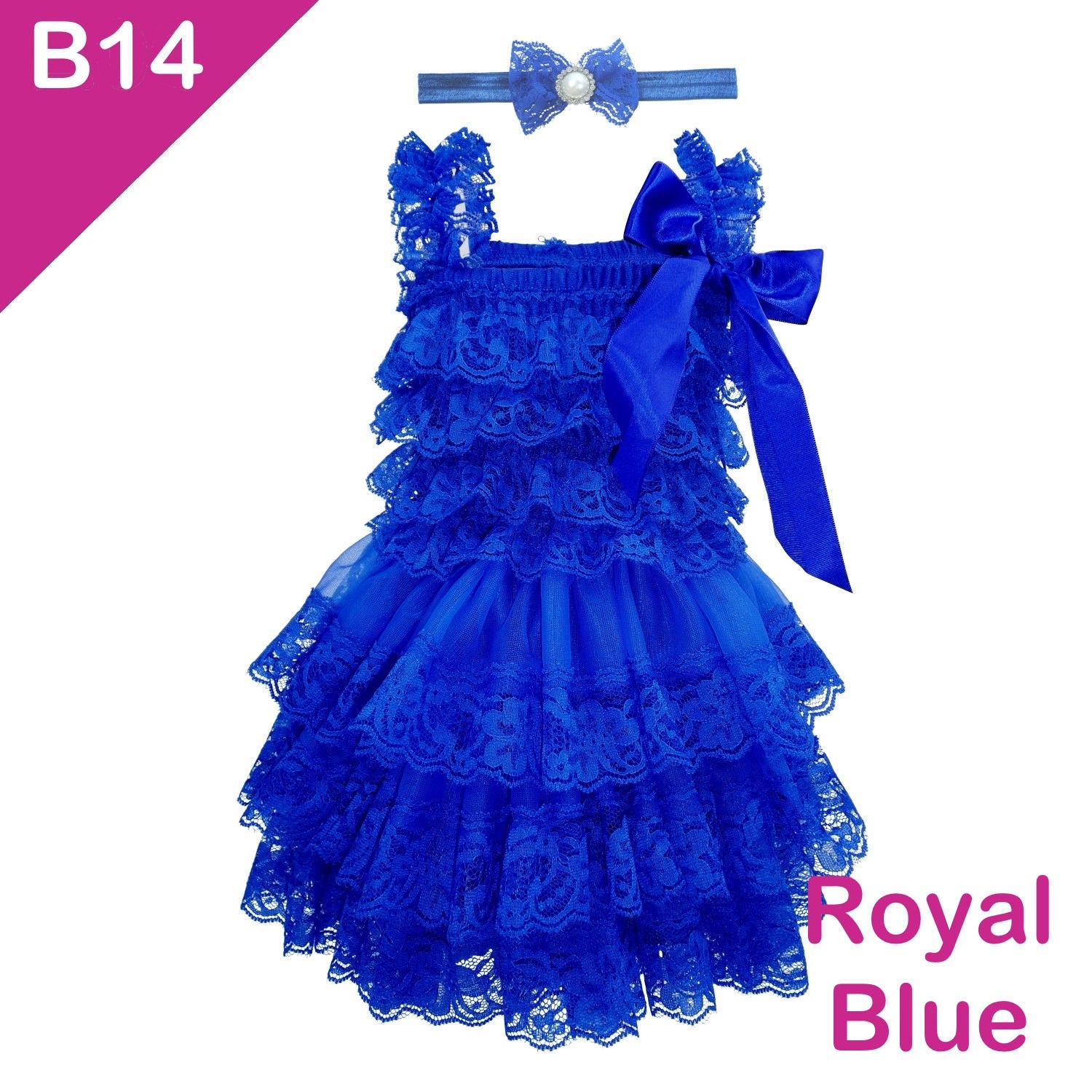 royal blue dresses for baby girl