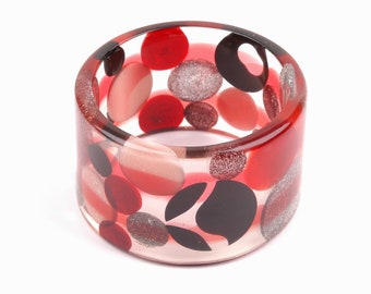 Bangle "Floating Dots", Ø 2.56 inch / 6,5 cm