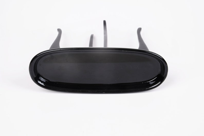 Oval dish on 8 slim legs, S, black image 6