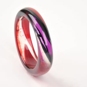 Bangle diagonally striped, Ø 2.59 in / 6,6 cm