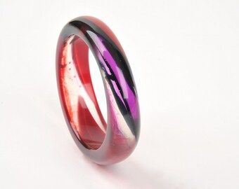 Bangle diagonally striped, Ø 2.59 in / 6,6 cm