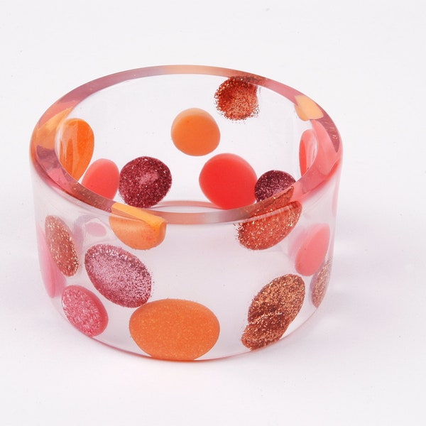 Bangle "Floating Dots", Ø 2.56 in/ 6,5 cm