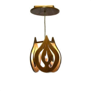Wooden Roof Luminaire Drops image 1