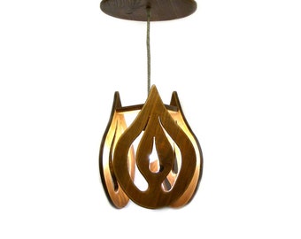 Wooden Roof Luminaire "Drops"