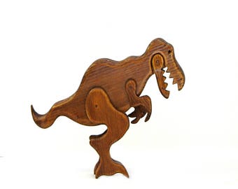 Wooden T-Rex Dinosaur