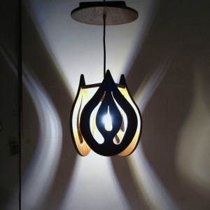 Wooden Roof Luminaire Drops image 3
