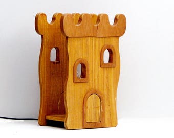 Wooden Table Luminaire "Castle"