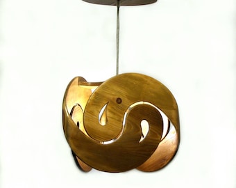 Wooden Roof Luminaire "YinYang"