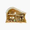 Handmade Wooden Dollhouse : Montessori Toys with Furniture