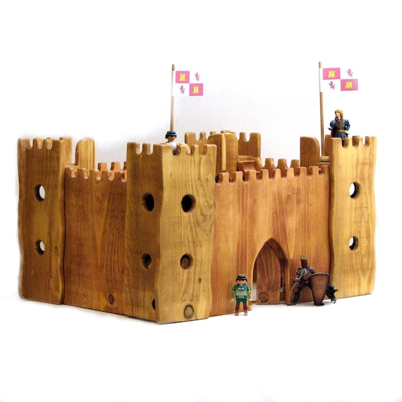 wooden castle toy