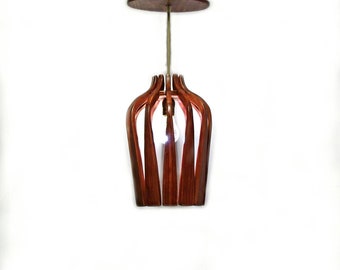 Wooden roof Luminaire "Bottle"