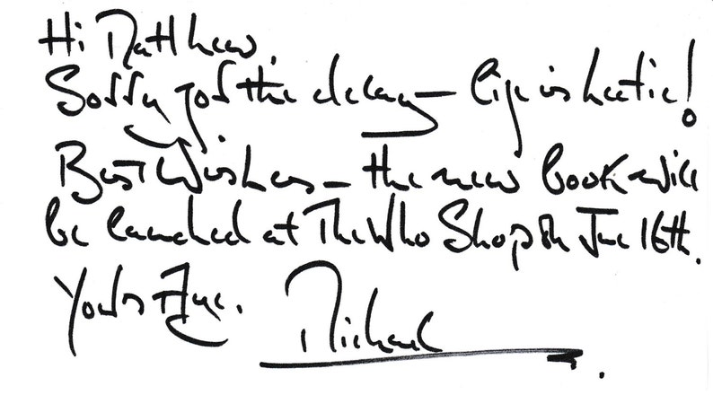 Michael Sheard Admiral Ozzel STAR WARS Autograph Signed autographed paper photo Star Wars the Empire Strikes Back