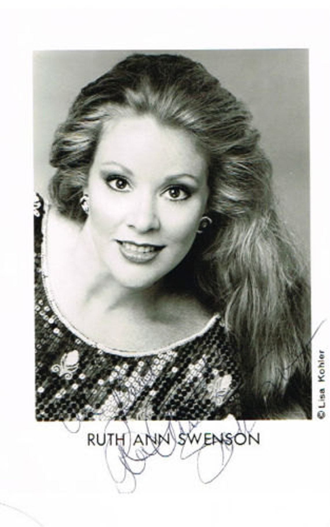 Opera soprano RUTH ANN SWENSON signed autograph autographed Etsy