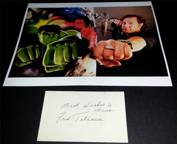 1994 Voice Actor Comedian Fred Tatasciore Autograph Signed Etsy