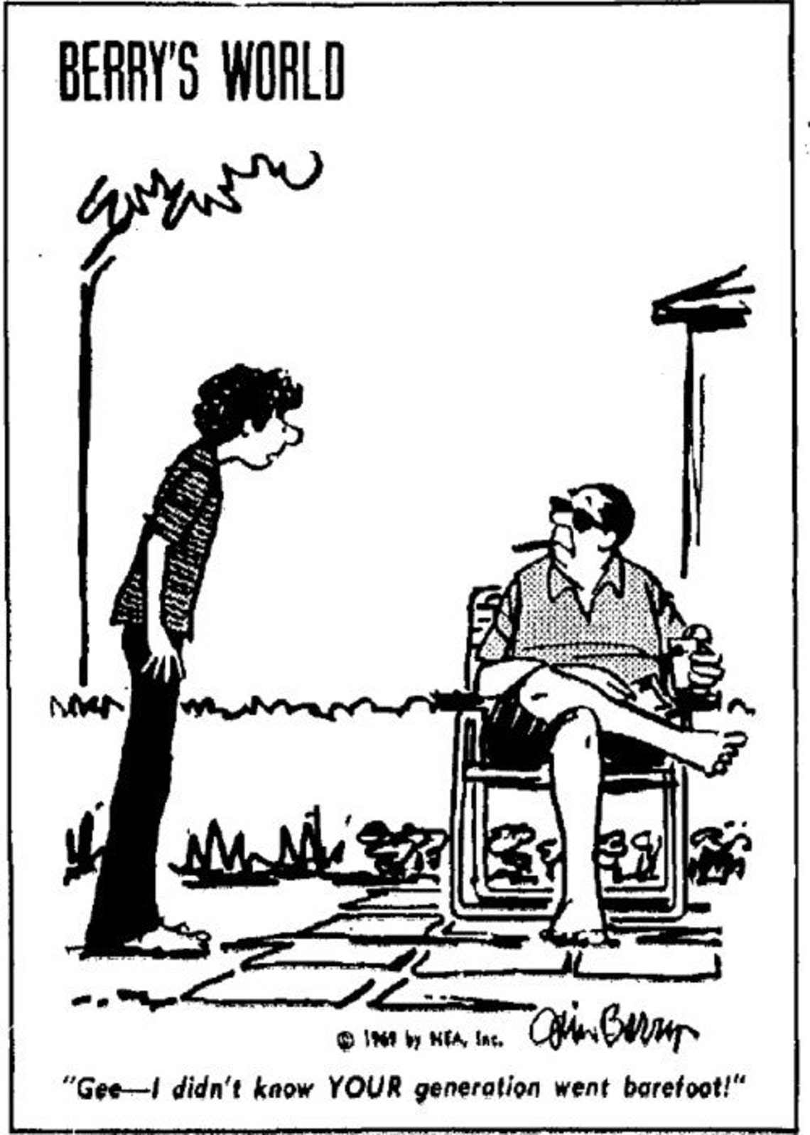 Cartoonist JIM BERRY creator of Berry's World and Benjy Etsy