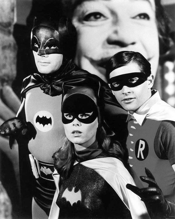 Adam West Mit Burt Ward Und Yvonne Craig Robin Und Batgirl Etsy