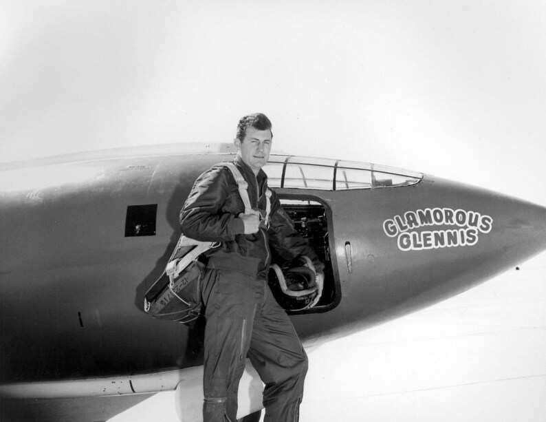 First pilot to exceed the speed of sound CHUCK YEAGER Signed autograph autographed photo w Letter of Authenticity with 2 free bonus photos