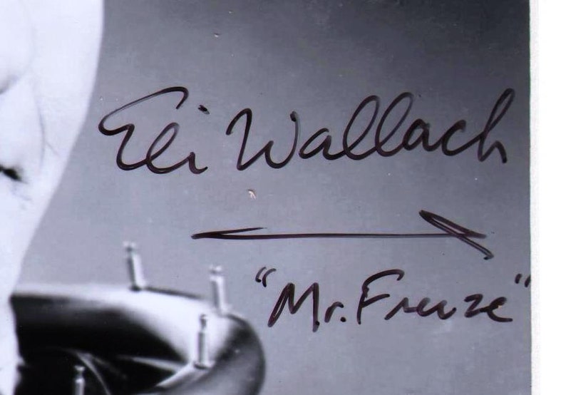 Eli Wallach Aka Mr Freeze On Batman Tv Show Autograph Autographed Signed W Certificate Of Authenticity Acted With Adam West Yvonne Craig Collectibles Art Collectibles Tomtherapy Co Il