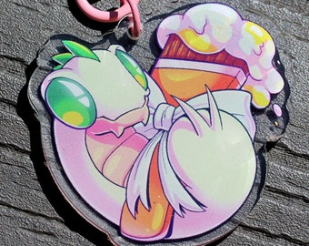 Baby Buzz & Paintbrush Double Sided 2" Acrylic Keychain