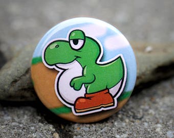 Baby Yoshi 1.25" Pinback Button (4 colors avaliable)