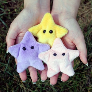 Bonnet Star Fidget en peluche fait main