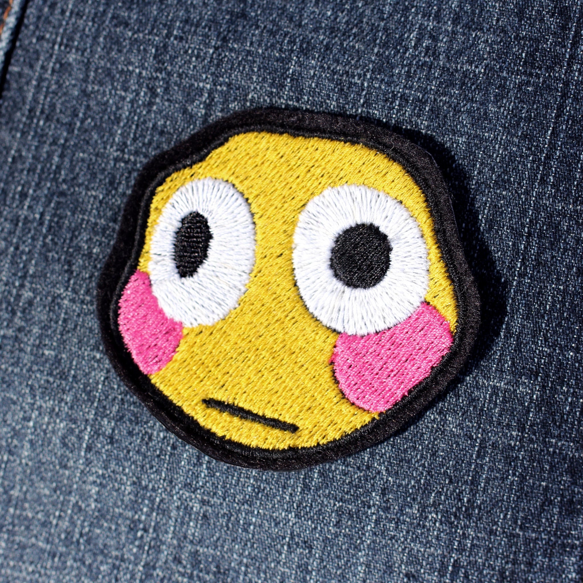 Rage Face Emoji Meme Iron On Embroidered Patch