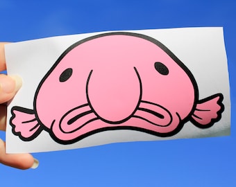 Blobfish 5.5" Two-Tone Vinyl Decal