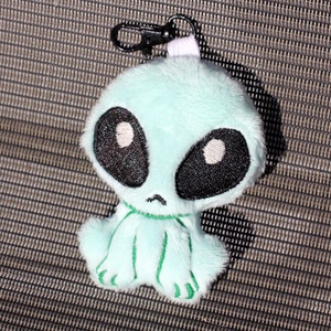 Baby Alien Plush Keychain Handmade