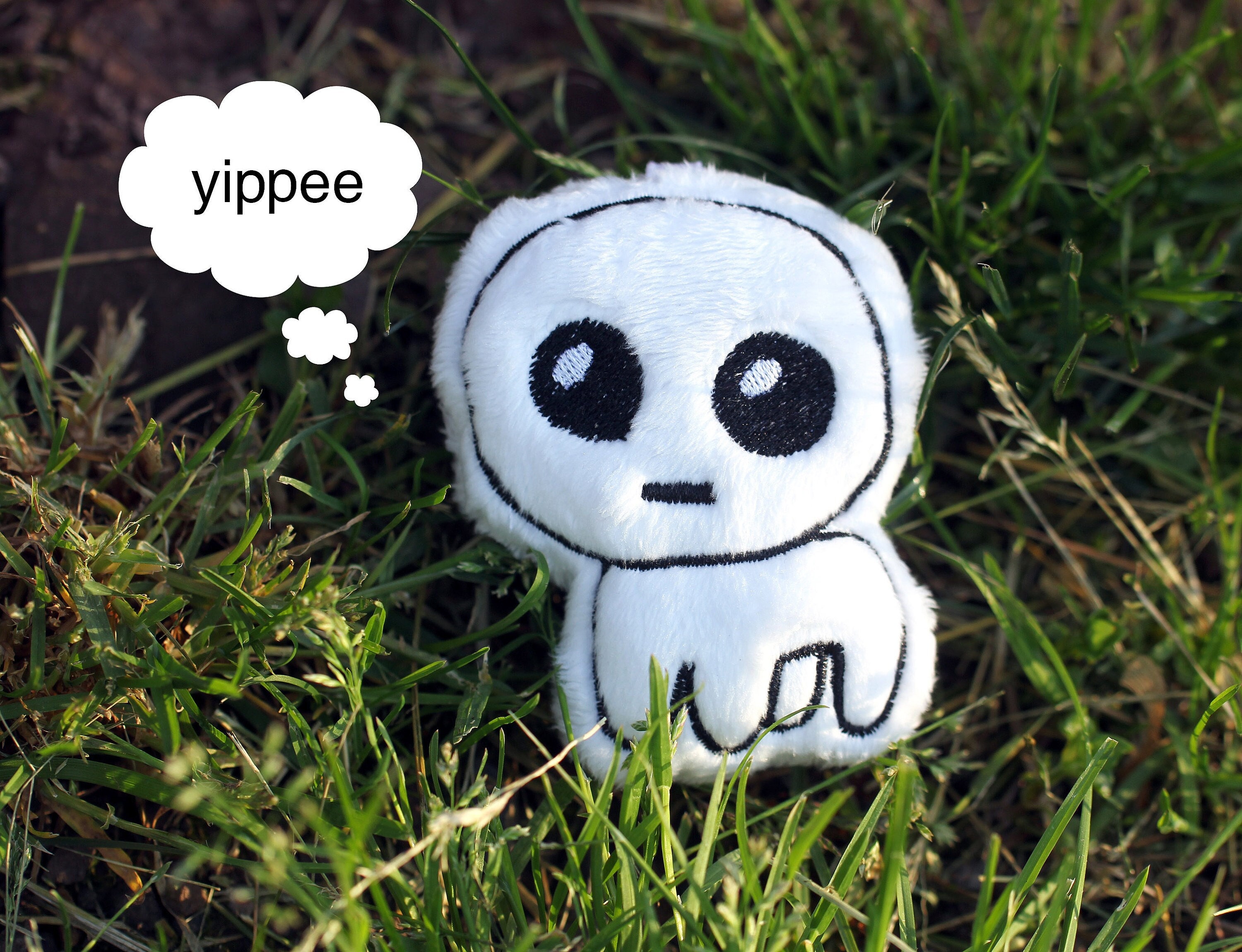 Tbh Сreature Plush White Yippee Creature Plush Meme Gifts 