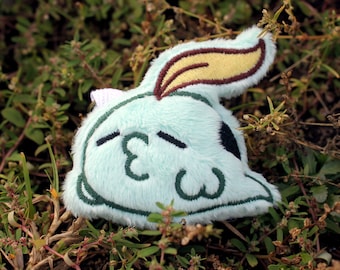 Gulpin Plush Keychain Handmade