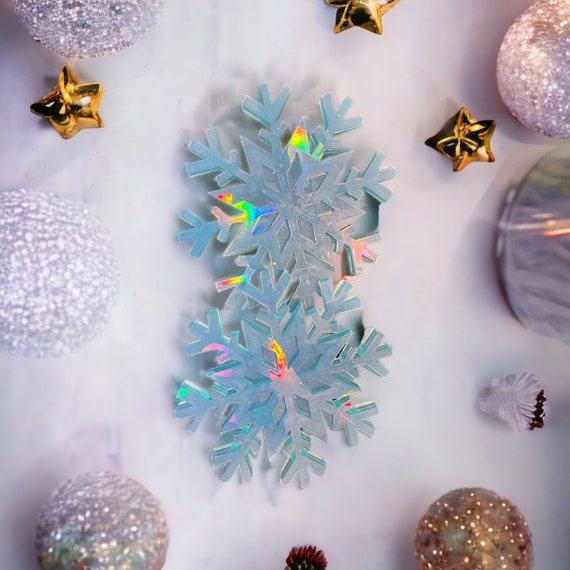 Stunning Snowflake Decorations With Holographic Infusion