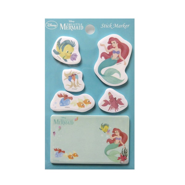 Discontinued Little Mermaid Sticky Note, Sticky Tabs, Sticky Memo, 120 sheets