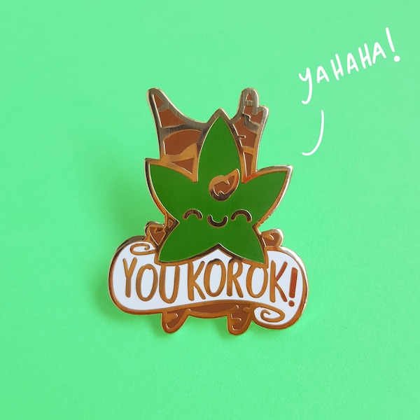 You Korok! Zelda Enamel Pin