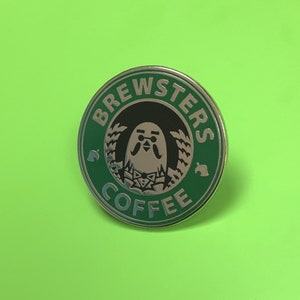 Brewsters Coffee Enamel Pin