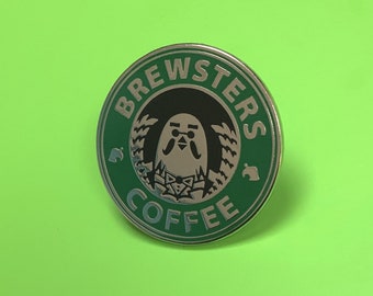 Brewsters Coffee Enamel Pin