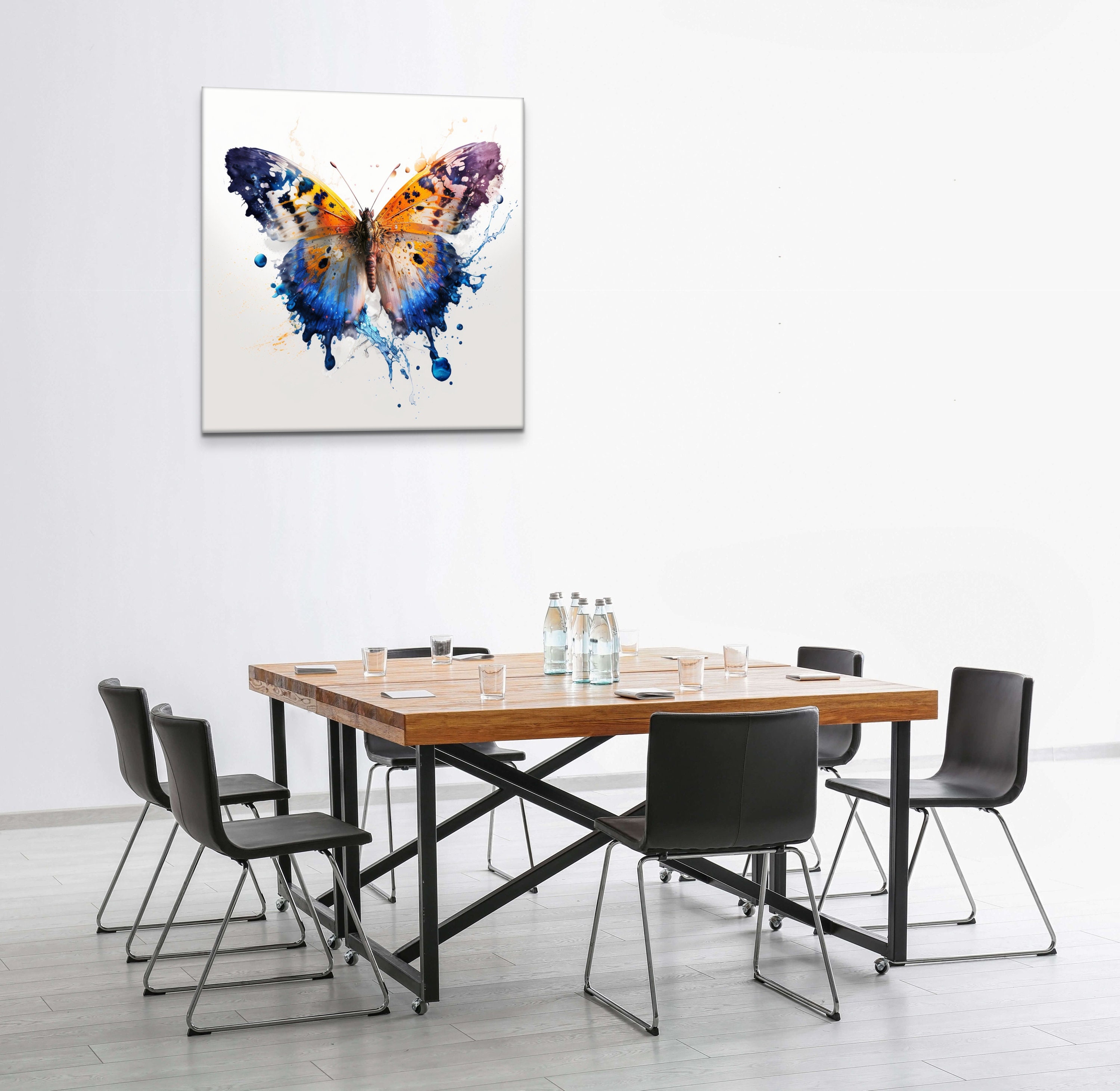 Abstract Butterfly Art Print | Colorful Insect Wall Decor (digital ...