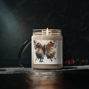 Butterfly, Scented Soy Candle | Gifts for Her | Unique Present for Her | Graphic Designs | Gifts for Mom |  Girlfriend Present | Unique