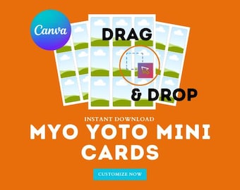Yoto DIY MYO Card Library Template Printable – Editable Canva PDF Download | Customizable Instant Download Card Covers