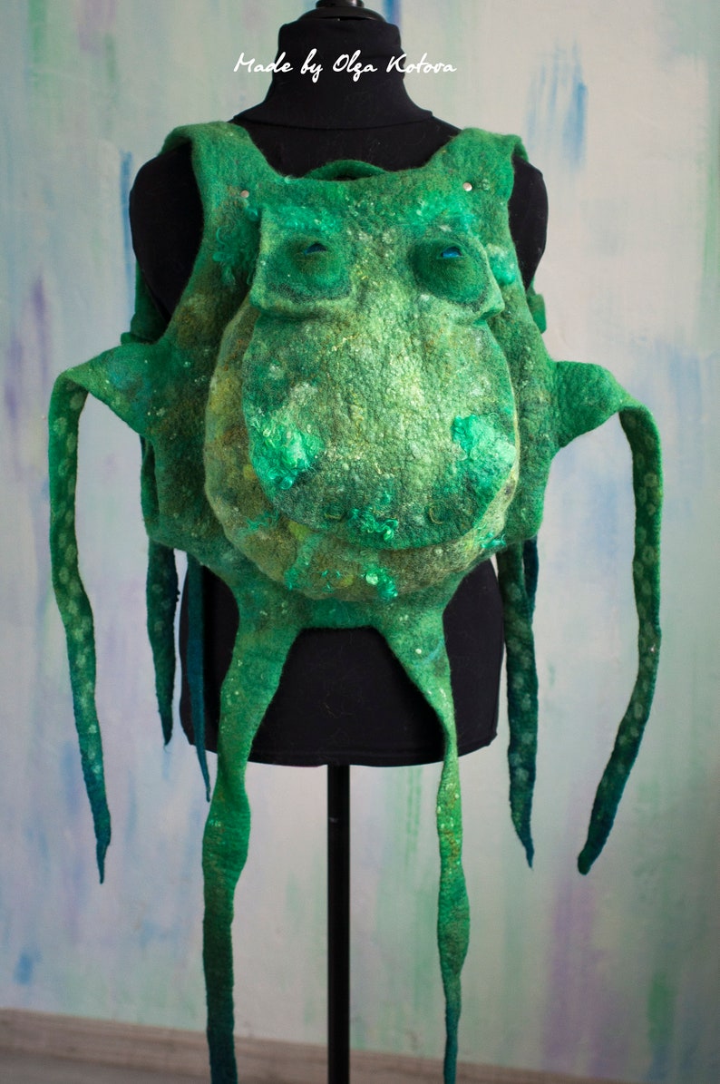 Octopus  Backpack to order Green