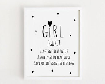 baby girl poster etsy
