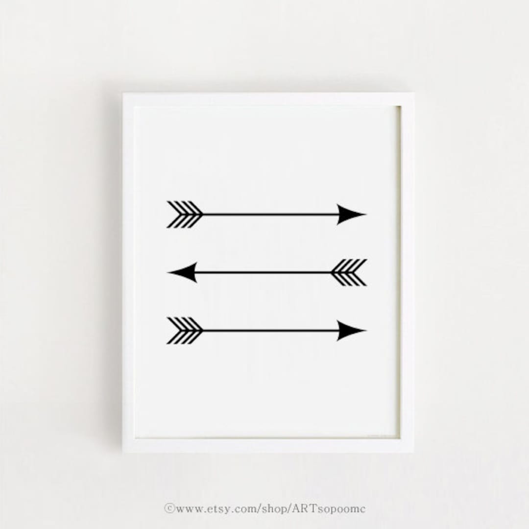 Printable Arrow Art Print Home Decor Poster Living Room Decor ...