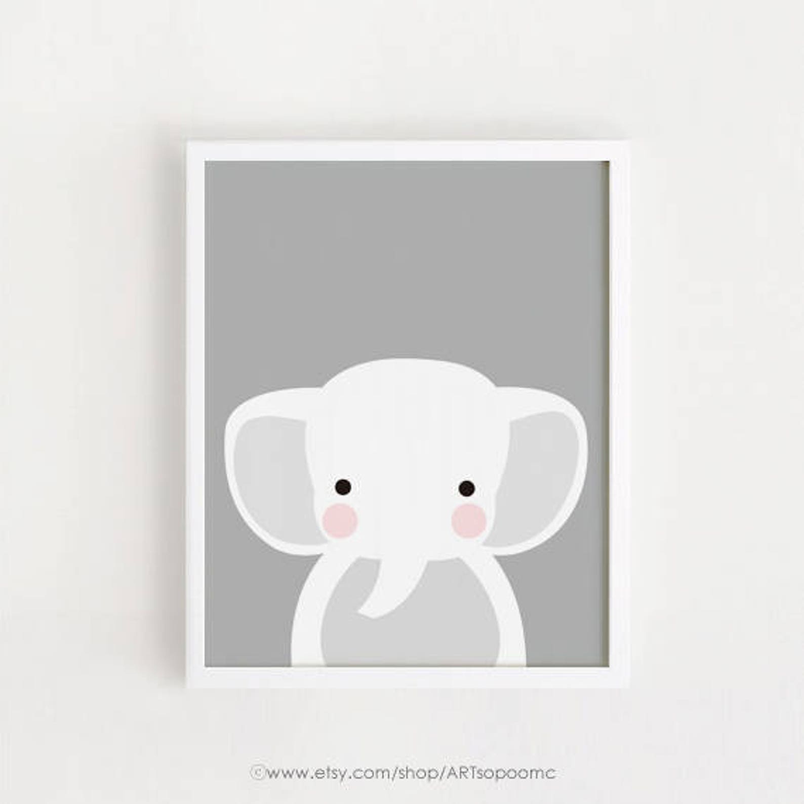 Baby Animal Prints for Nursery Printable Wall Art Set of 3 | Etsy