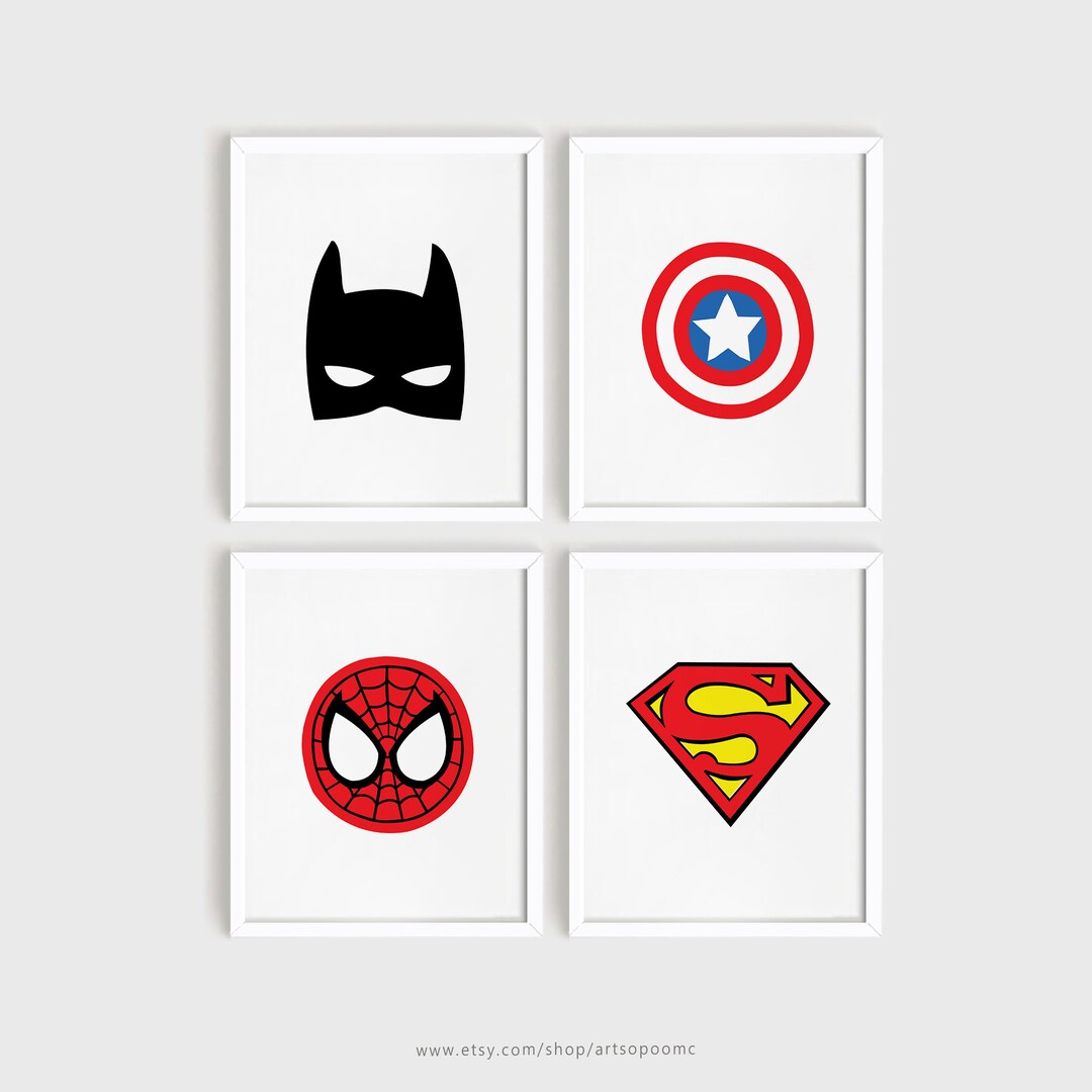 Instant Download Kids Room Wall Art Printable Art Set of 4 Home Art ...