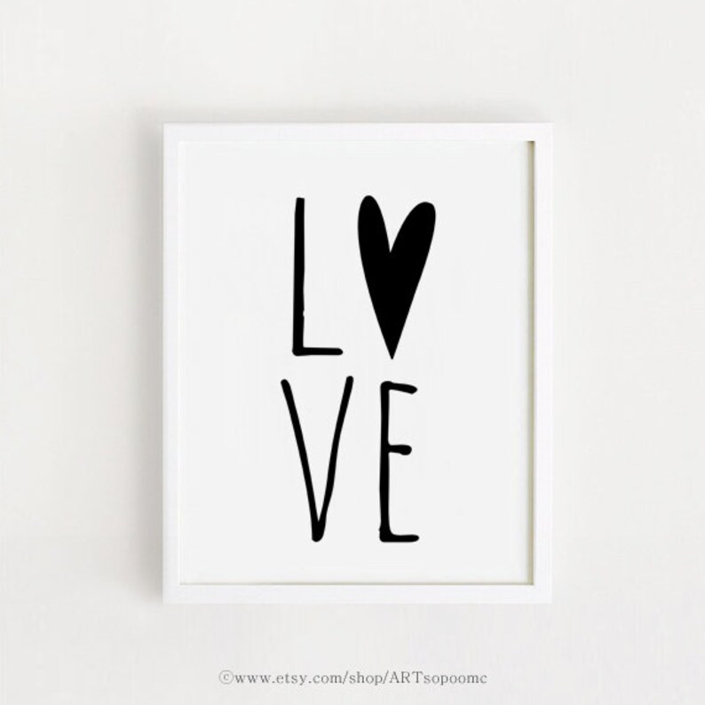 LOVE Nursery Quotes Kids Room Child Room Baby Room Wall Art Etsy