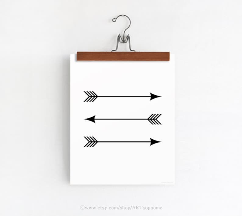 Printable Arrow Art Print Home Decor Poster Living Room Decor | Etsy