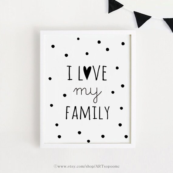 instant download family quotes print poster home art printable etsy