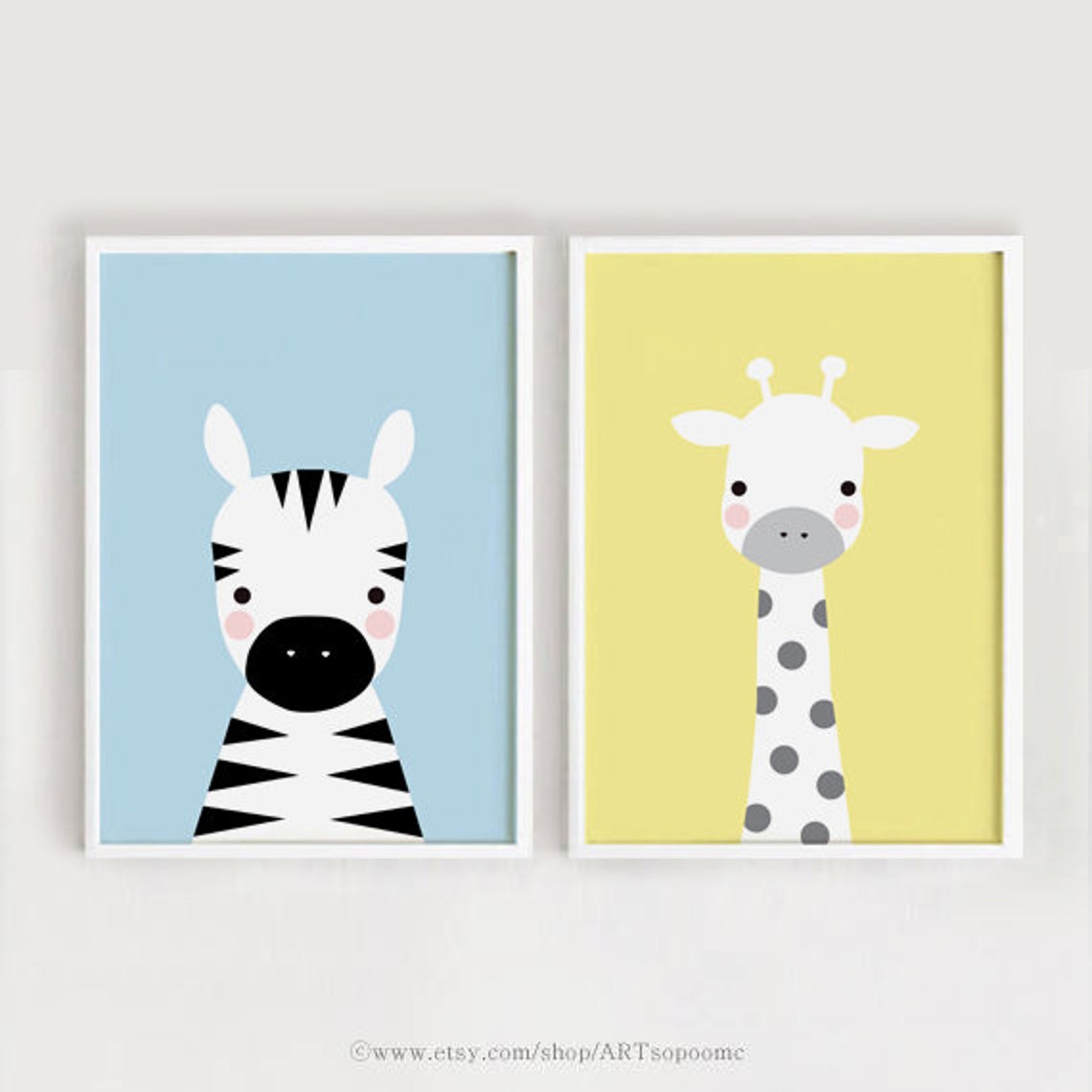 Printable Nursery Wall Art Set of 6 Poster Baby Art Kids Room | Etsy